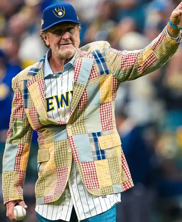Robin Yount Game 1 2026 World Series Colorful Plaid Blazer