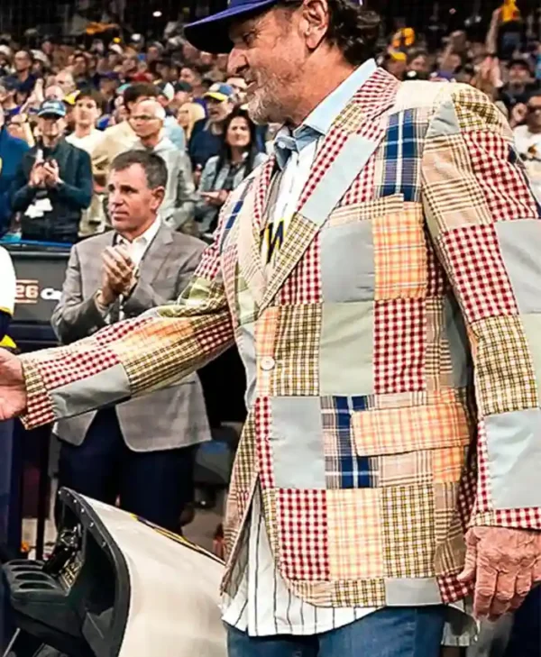 Robin Yount Game 1 2026 World Series Colorful Plaid Blazer