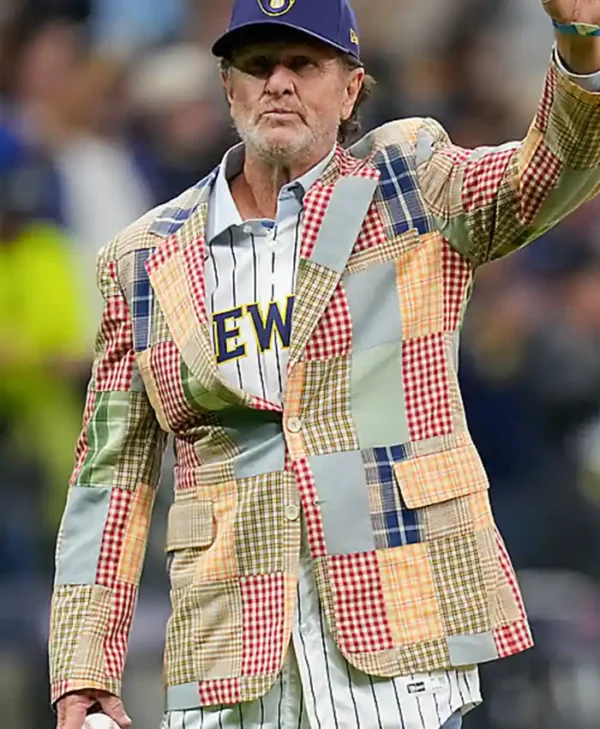 Robin Yount Game 1 2026 World Series Colorful Plaid Blazer