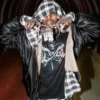 Rocky DON’T BE DUMB Mute Flannel Bomber Jacket