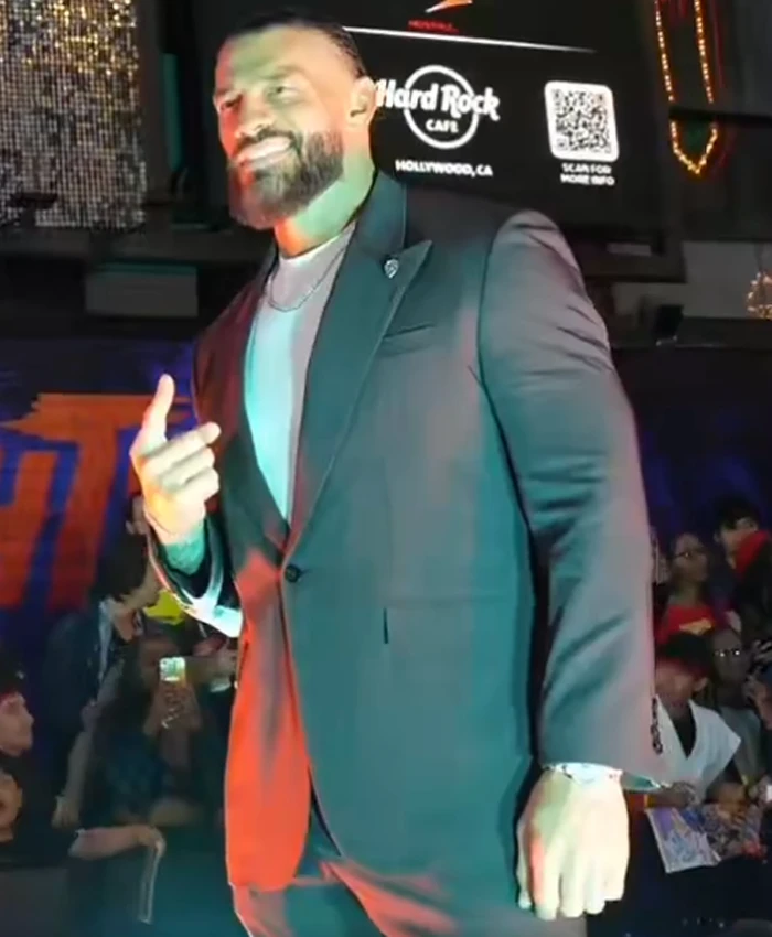 Roman Reigns Street Fighter Premiere Black Blazer