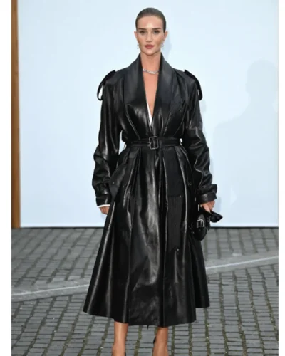 Rosie Huntington-Whiteley Leather Coat