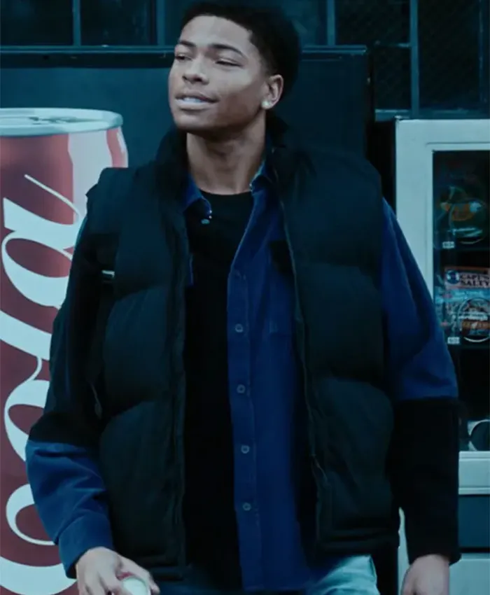 Route 187 S01 Taivion Leandré Black Puffer Vest