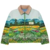 Ryoko Rain Valley of Flowers Sherpa Work Cotton Jacket