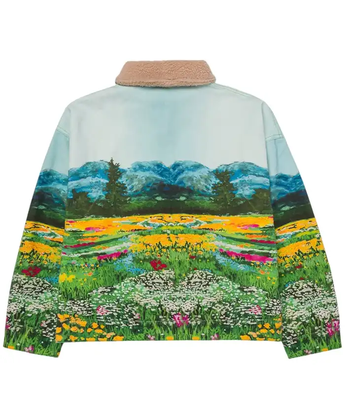 Ryoko Rain Valley of Flowers Sherpa Work Cotton Jacket