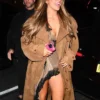 SNL After Party Tate McRae Suede Leather Coat