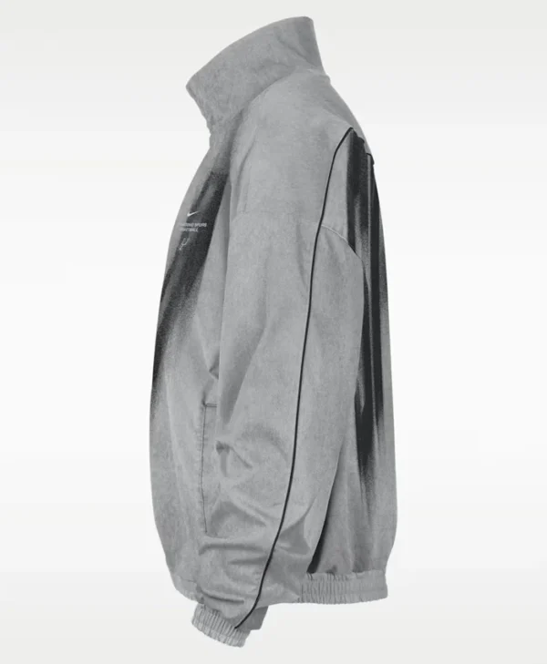 San Antonio Spurs Nike Grey Woven Basketball Jacket