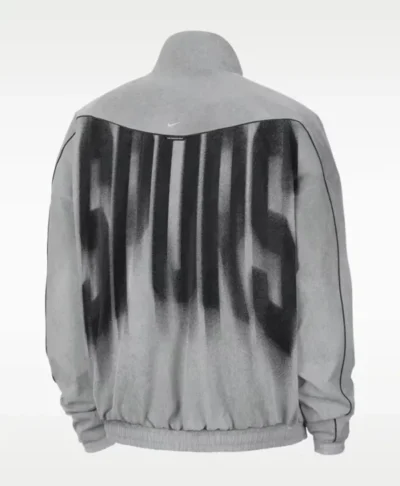 San Antonio Spurs Nike Grey Woven Basketball Jacket