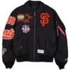 San Francisco Giants New Era x Alpha Industries MA-1 Black Jacket