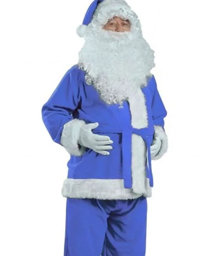 Santa Claus Blue Costume Coat