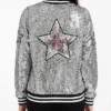 Saturday Night Live UK S02 Celeste Dring Sequin Bomber Jacket