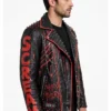 Scream Punk Style Studded Leather Jacket
