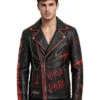Scream Punk Style Studded Leather Jacket