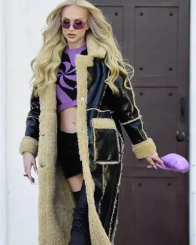Selling Sunset Christine Quinn Shearling Coat