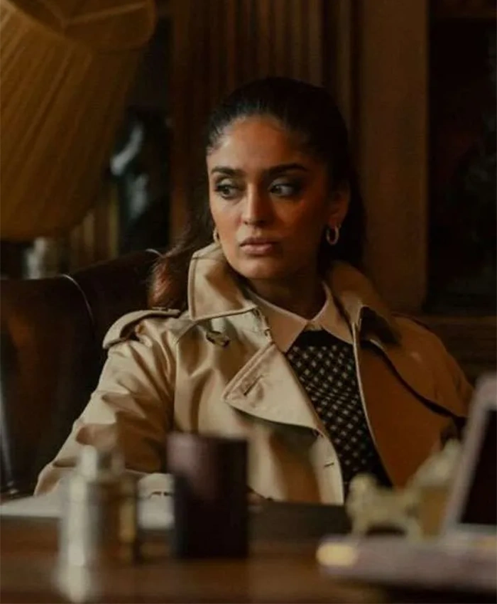 Seraphina Harrigan MobLand Movie Leather Coat