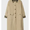 Serena Byrne War S01 Beige Cotton Coat