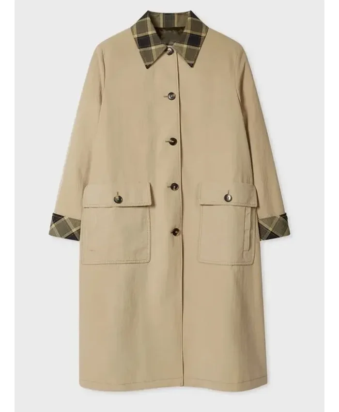 Serena Byrne War S01 Beige Cotton Coat