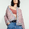 Sienna Miller Style Diamond Quilted Jacket
