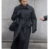 Slow Horses Diana Taverner Grey Wool Coat