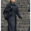 Slow Horses Diana Taverner Grey Wool Coat