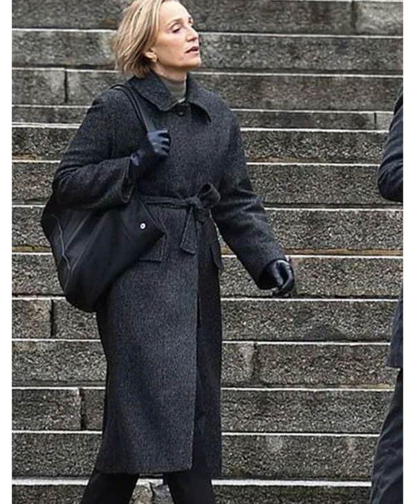 Slow Horses Diana Taverner Grey Wool Coat