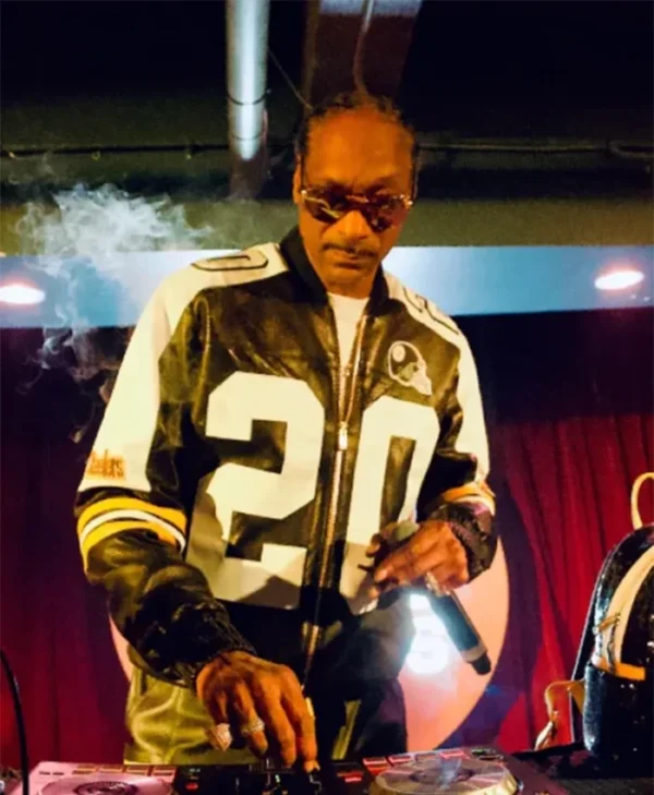 Snoop Dogg DJing Pittsburgh Steelers Leather Jacket