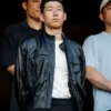 Son Heung-min NFL Rams vs Bills Black Leather Jacket