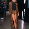 Sophie Cunningham 2026 WNBA Playoffs Leopard Coat