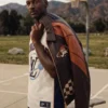 Space Jam × Louis Vuitton Brown Leather Bomber Jacket
