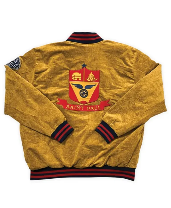 St. Paul Saints Corduroy Bomber Letterman Jacket