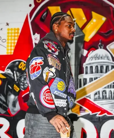 Stefon Diggs Arrival NBA Multi-Team Bomber Jacket