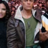 Street Fighter Cody Rhodes UFC 332 Brown Leather Jacket