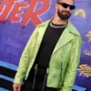 Street Fighter Premiere Blue Carpet Seth Rollins Jacket