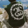 Stüssy x Denim Tears Fall 2026 Green Varsity Jacket