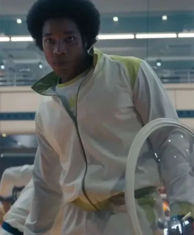 Sunrise on the Reaping Jhaleil Swaby White Tracksuit