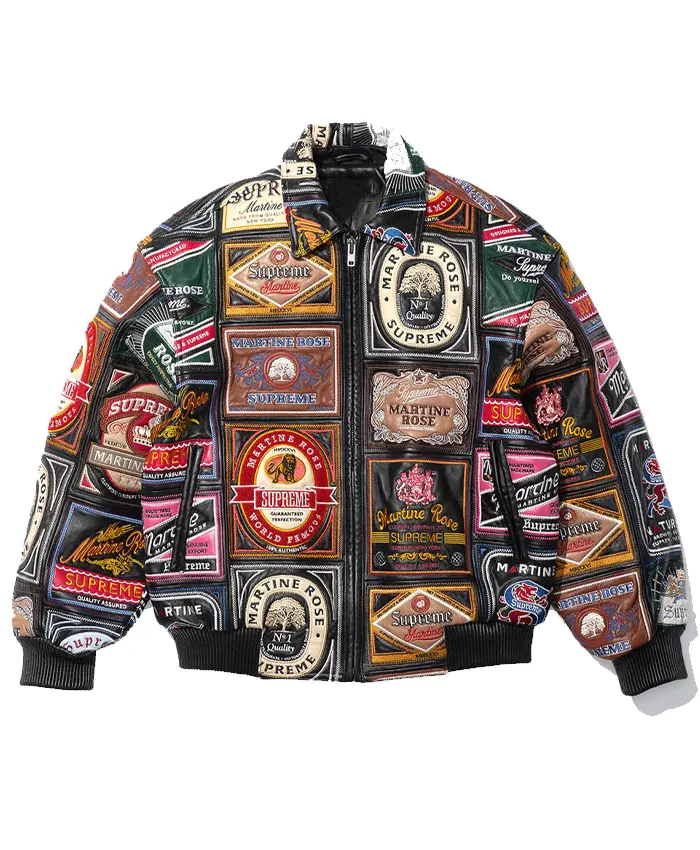 Supreme Martine Rose Patchwork Leather Jacket