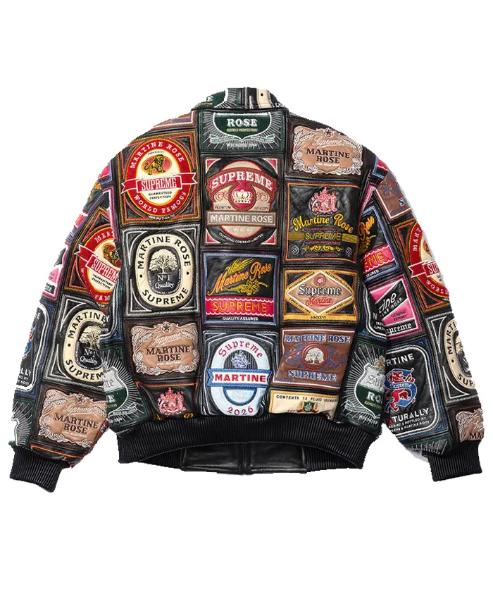 Supreme Martine Rose Patchwork Leather Jacket