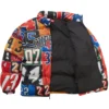 Supreme Mesh Jersey Multicolor Puffer Jacket