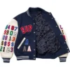 Supreme Praises Navy Letterman Varsity Jacket