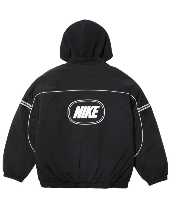 Supreme x Nike Black Nylon Hooded Jacket