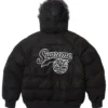 Supreme x Timberland Fur Hooded Suede Puffer Jacket