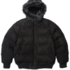 Supreme x Timberland Fur Hooded Suede Puffer Jacket