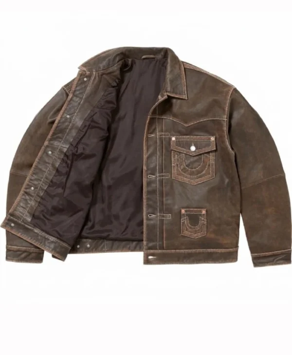 Supreme × True Religion Brown Trucker Jacket