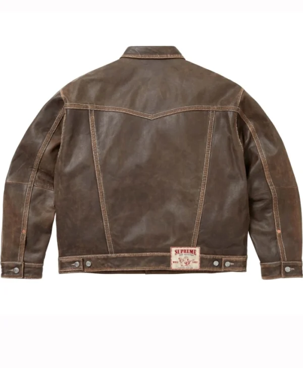 Supreme × True Religion Brown Trucker Jacket
