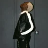 TML Vibez Black Leather Jacket