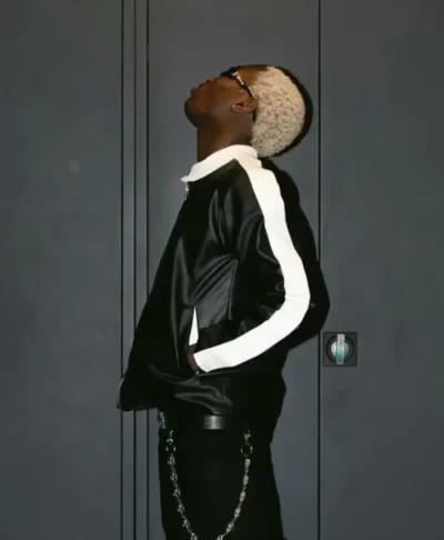 TML Vibez Black Leather Jacket