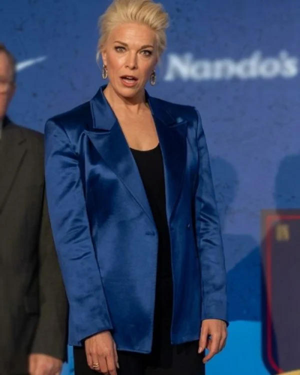 Ted Lasso S04 Hannah Waddingham Blue Silk Blazer