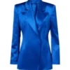 Ted Lasso S04 Hannah Waddingham Blue Silk Blazer