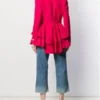 Ted Lasso S2 Keeley Jones Heart Button Pink Wool Blazer