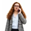 The Altruists 2026 Julia Garner Gray Plaid Blazer